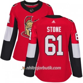 Dame Ishockey Ottawa Senators Tröja Mark Stone 61 Adidas 2017-2018 Röd Authentic